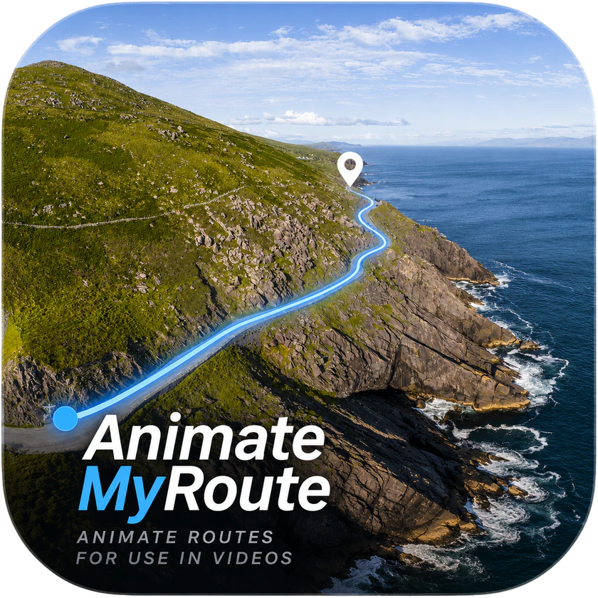 AnimateMyRoute coastal route artwork